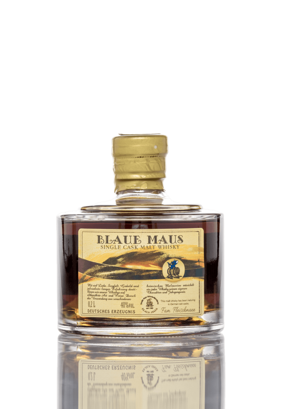 Blaue Maus Whisky Stapelflasche 02